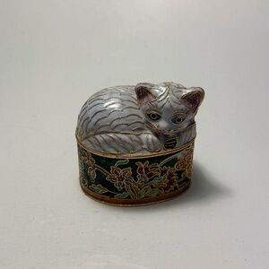 CLOISONNE-STYLE TRINKET BOX